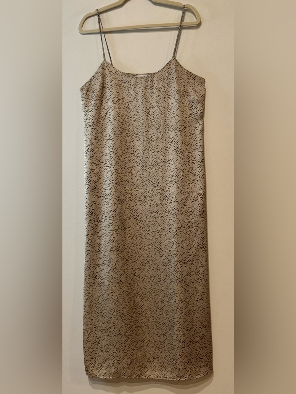 Mango Women’s Slip Dress Specked Lightweight Midi Size L